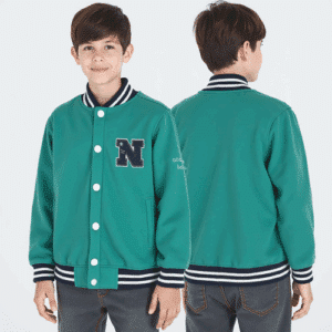 teal varsity jacket for boys
