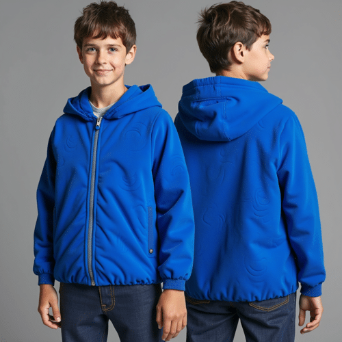 Blue Hooded Jacket for Kids 1 blue hooded jacket for kids