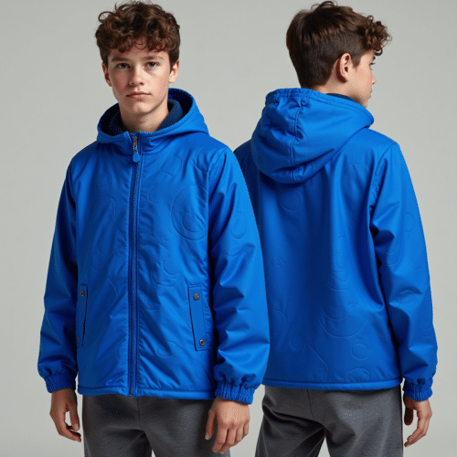 youth blue zip-front hooded jacket - Youth Collection 1 youth blue zip-front hooded jacket