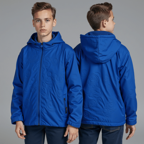 youth blue hooded jacket with zip 1 youth blue hooded jacket with zip