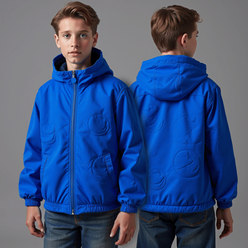 blue hooded jacket for boys - Casual Zip-Up Outerwear 1 blue hooded jacket for boys