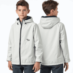 light grey youth hooded jacket