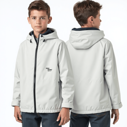 light grey youth hooded jacket 1 light grey youth hooded jacket