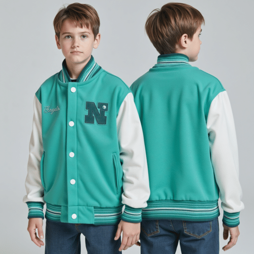 turquoise varsity jacket with white sleeves 1 turquoise varsity jacket with white sleeves