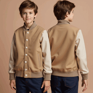 two-tone youth varsity jacket